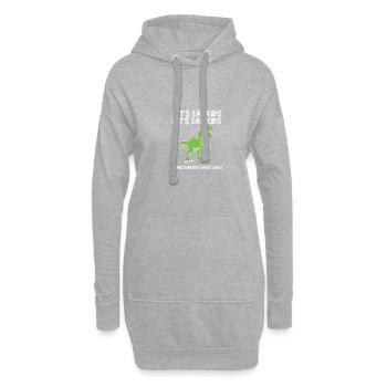 Lassen Sie uns Kinder unterstellen, die Interpunkt - Hoodie-Kleid - Grau meliert - Vorne