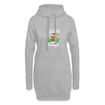 Assez proche Sloth Christmas Santa Sloth Christmas - Sweat-shirt à capuche long Femme - gris chiné - Devant