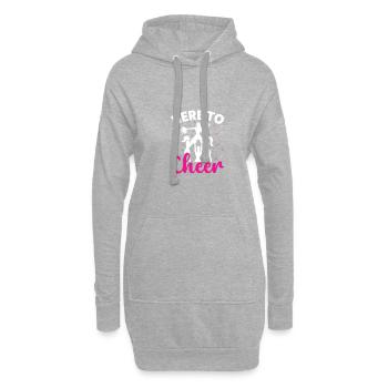 Hier, um lustige Cheerleader zu jubeln - Hoodie-Kleid - Grau meliert - Vorne
