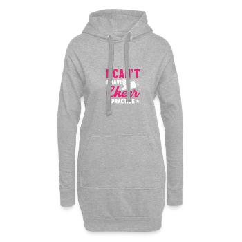 Je ne peux pas m’entraîner à encourager - Sweat-shirt à capuche long Femme - gris chiné - Devant