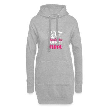 Meine Lieblings -Cheerleaderin nennt mich Mama lus - Hoodie-Kleid - Grau meliert - Vorne