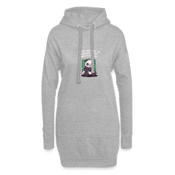 Je ne suis pas antisocial dans sélectivement social drôle - Sweat-shirt à capuche long Femme - gris chiné - Devant