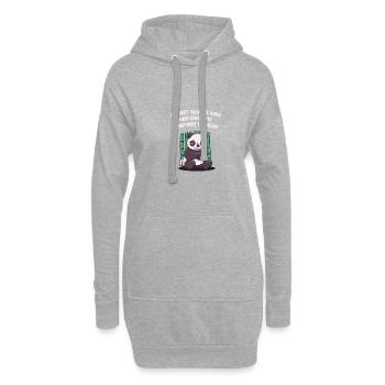 Ich bin nicht immer unhöflich und sarkastischer Fa - Hoodie-Kleid - Grau meliert - Vorne