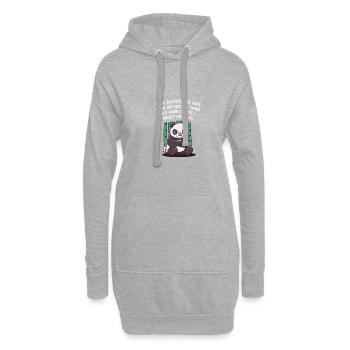 Geheimnisse sind in Sicherheit mit mir. Ich habe n - Hoodie-Kleid - Grau meliert - Vorne