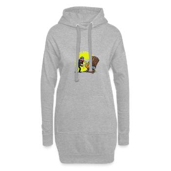 Arboriculteur Chirurgiens des arbres Bûcheron Bûcheron lus - Sweat-shirt à capuche long Femme - gris chiné - Devant
