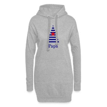 TANNE. WEIHNACHTEN. FROHE WEIHNACHTEN. ALLES GUTE ZUM NEUEN JAHR - Hoodie-Kleid - Grau meliert - Vorne