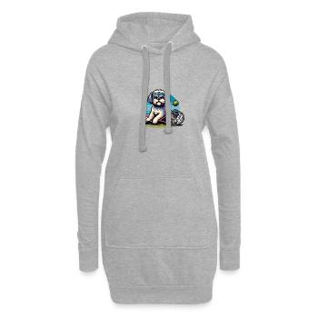 Bolonka Zwetna Propriétaire de chien Joueur de tennis - Sweat-shirt à capuche long Femme - gris chiné - Devant