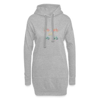 Divers E-bike, Vélo électrique, VTT - Sweat-shirt à capuche long Femme - gris chiné - Devant