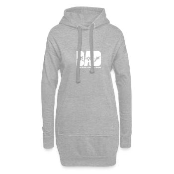 Légende du père vétéran de l’armée de l’air des États-Unis - Sweat-shirt à capuche long Femme - gris chiné - Devant