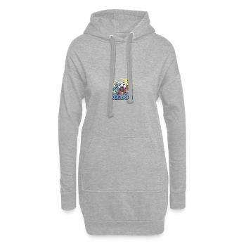 Zahnarzt Zahnarzthelferin Praxis Zähne I Geschenk - Hoodie-Kleid - Grau meliert - Vorne