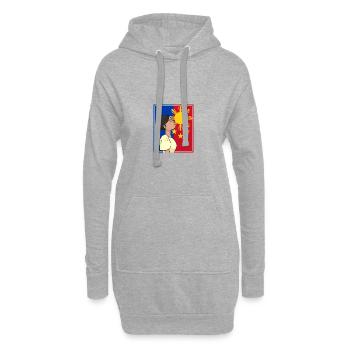 Philippinen Filipina Stolz Flagge Pinay I Geschenk - Hoodie-Kleid - Grau meliert - Vorne