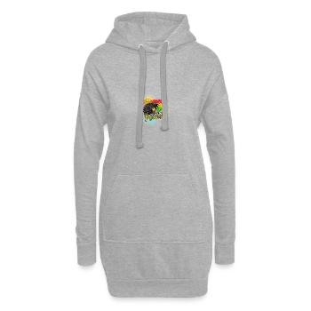 Ghana Ghanaer Flagge Frau Prinzessin I Geschenk - Hoodie-Kleid - Grau meliert - Vorne