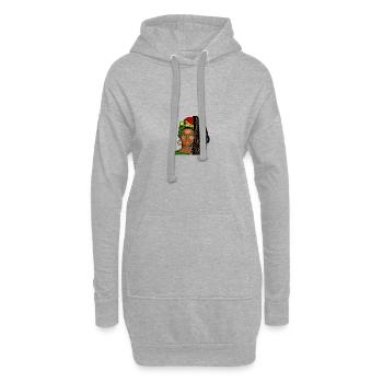 Ghana Ghanaer Flagge Frau Prinzessin I Geschenk - Hoodie-Kleid - Grau meliert - Vorne