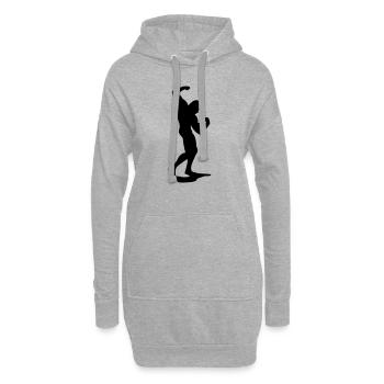 Pose - Hoodie-Kleid - Grau meliert - Vorne