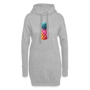 Ananas - Hoodie-Kleid - Grau meliert - Vorne