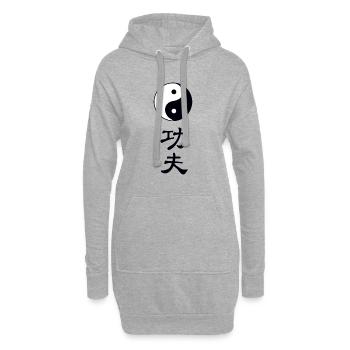 tao kung fu - Hoodie-Kleid - Grau meliert - Vorne