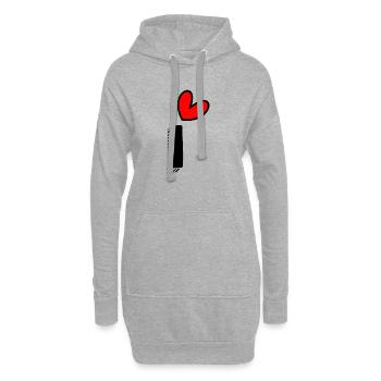 1. 1 Jahr. 1. JUBILÄUM. 1-JÄHRIGES JUBILÄUM - Hoodie-Kleid - Grau meliert - Vorne