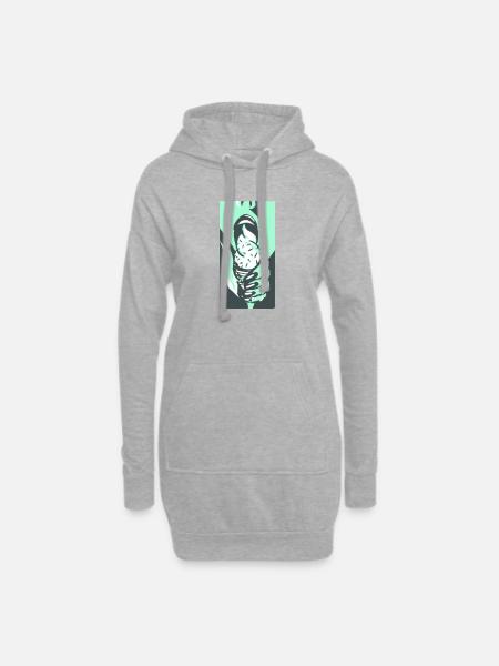 icekiss_fill - Hoodie-Kleid - Grau meliert