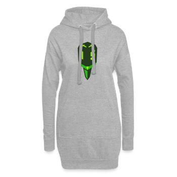 Golf Tee Abschlag Logo - Hoodie-Kleid - Grau meliert - Vorne