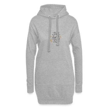 Bible Versets de la Bible Paroles chrétiennes Jésus Dieu - Sweat-shirt à capuche long Femme - gris chiné - Devant
