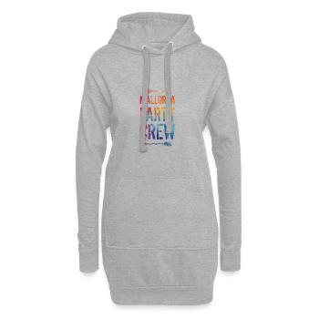 Mallorca Party Crew Spruch - Hoodie-Kleid - Grau meliert - Vorne