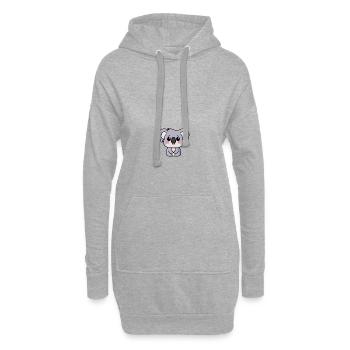 Kawaii Koala! Schau, was für ein Schatz - Hoodie-Kleid - Grau meliert - Vorne