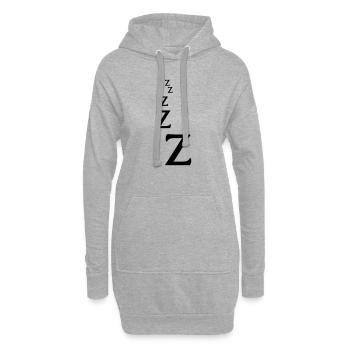 Zzzzzzz - Sweat-shirt à capuche long Femme - gris chiné - Devant