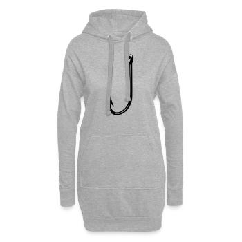Haken - Hoodie-Kleid - Grau meliert - Vorne
