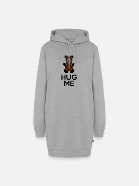 Hug Me - Hoodie-Kleid - Grau meliert