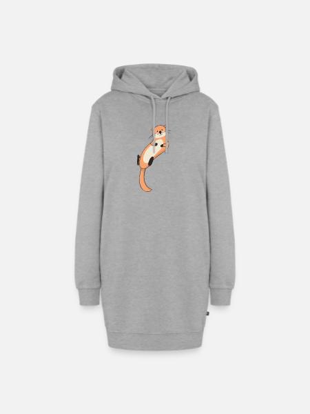 Otter - Hoodie-Kleid - Grau meliert
