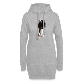 Vache - Hoodie-Kleid - Grau meliert - Vorne