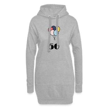 50. 50 JAHRE. 50-JÄHRIGES JUBILÄUM. 50-JÄHRIGES JUBILÄUM. - Hoodie-Kleid - Grau meliert - Vorne