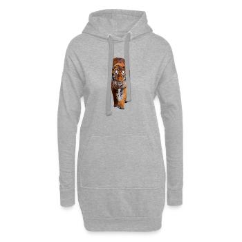 Tiger - Hoodie-Kleid - Grau meliert - Vorne