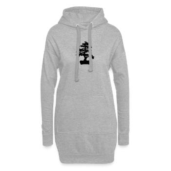 Bonsai - Hoodie-Kleid - Grau meliert - Vorne