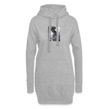 strong - Hoodie-Kleid - Grau meliert - Vorne
