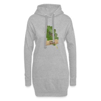 OBV – Becasse camo Scolopax Rusticola #4 - Sweat-shirt à capuche long Femme - gris chiné - Devant