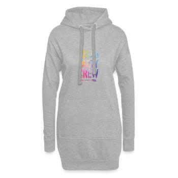 Dicton de l’équipage de la fête en Thaïlande - Sweat-shirt à capuche long Femme - gris chiné - Devant