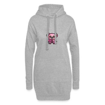Koala Halloween Tier - Hoodie-Kleid - Grau meliert - Vorne