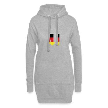 Maillot 41 Numéro Allemagne - Sweat-shirt à capuche long Femme - gris chiné - Devant