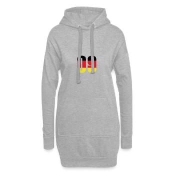 9 Numéro Allemagne Maillot - Sweat-shirt à capuche long Femme - gris chiné - Devant
