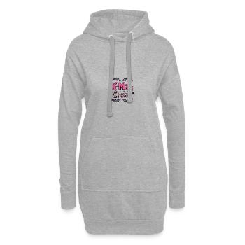 X-Mas Crew Weihnachtlich - Hoodie-Kleid - Grau meliert - Vorne