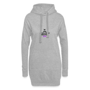 Enterrement de vie de jeune fille 2024 Enterrement de vie de jeune fille - Sweat-shirt à capuche long Femme - gris chiné - Devant