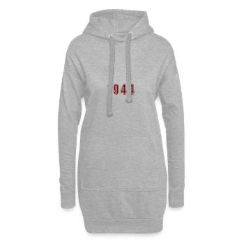 1944 Numéro de l’année - Sweat-shirt à capuche long Femme - gris chiné - Devant