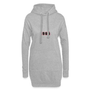 1965 Année Anniversaire - Sweat-shirt à capuche long Femme - gris chiné - Devant