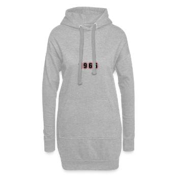 1966 Jahr Geburtstag - Hoodie-Kleid - Grau meliert - Vorne