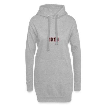2013 Year Birthday - Hoodie Dress - heather grey - Front