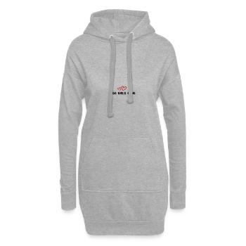 Enterrement de vie de jeune fille - Sweat-shirt à capuche long Femme - gris chiné - Devant