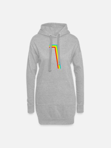 Schon 1 Jahr! - Hoodie-Kleid - Grau meliert