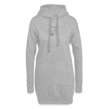 Its time for math - Hoodie-Kleid - Grau meliert - Vorne