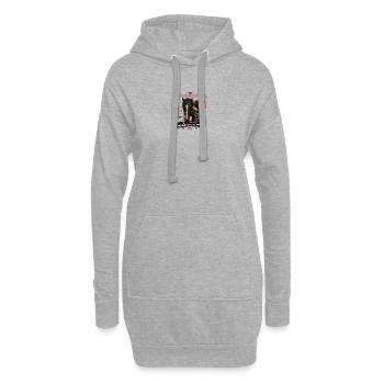 Pferdemädchen – Ein Herz, ein Pferd, eine unzerbre - Hoodie-Kleid - Grau meliert - Vorne